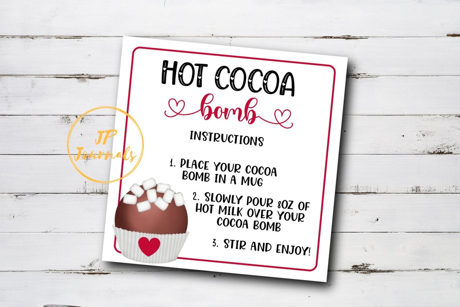 Hot Cocoa Bombs Instructions Printable PDF JPG 1148996 