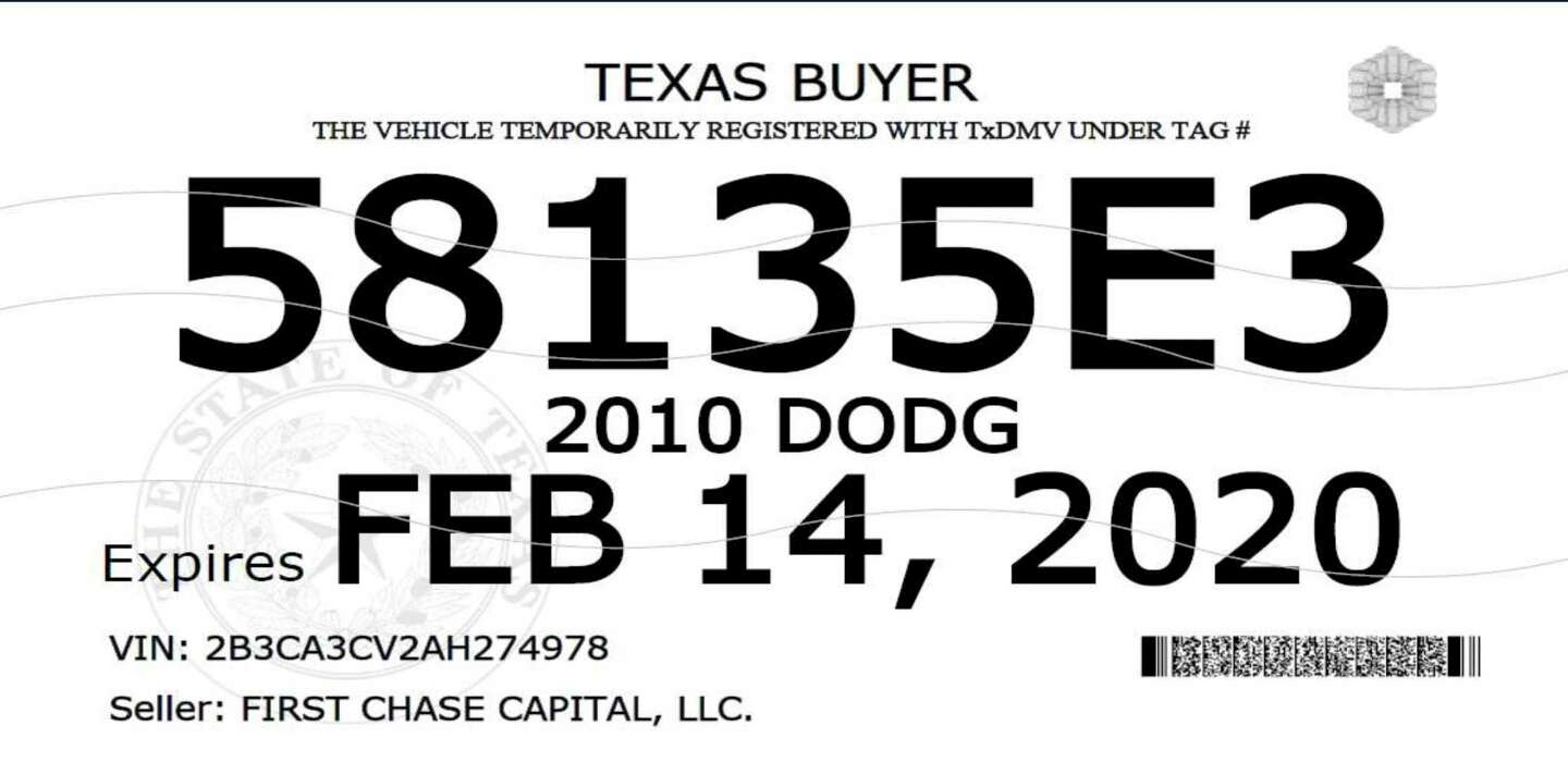 Houston Is Home To Countless Fake Temporary License Tags And A Texas Loophole Is To Blame