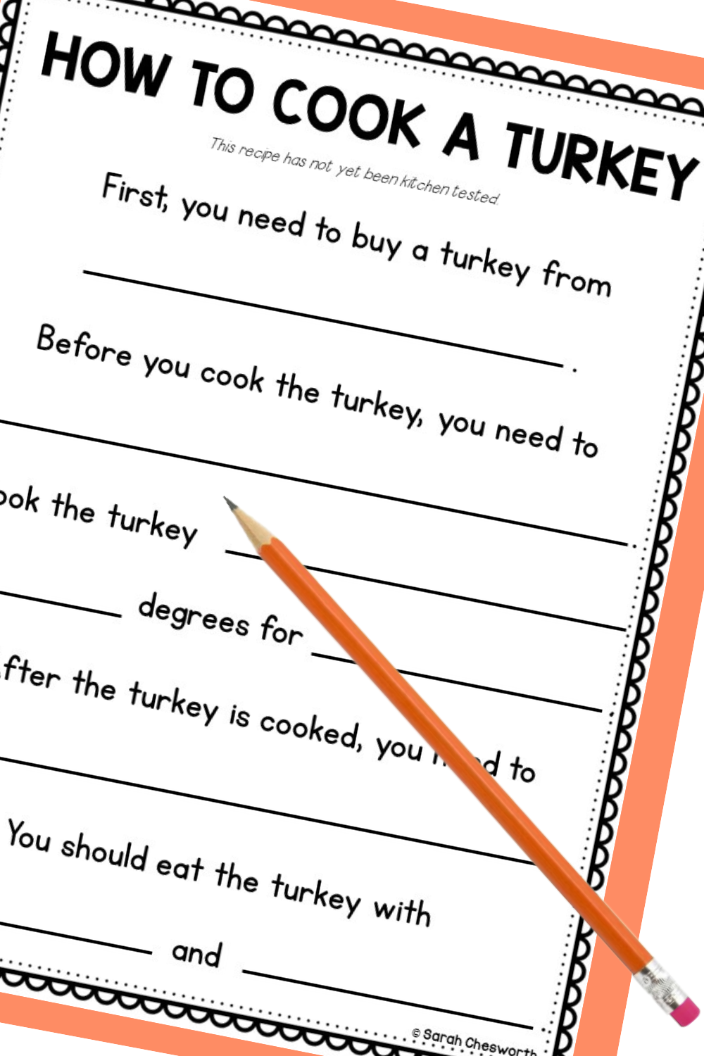 How To Cook A Turkey Template