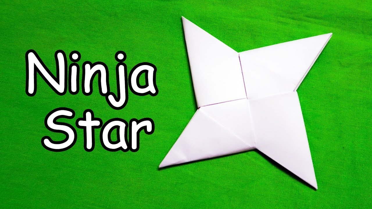 How To Make A Paper Ninja Star Shuriken Easy Origami YouTube