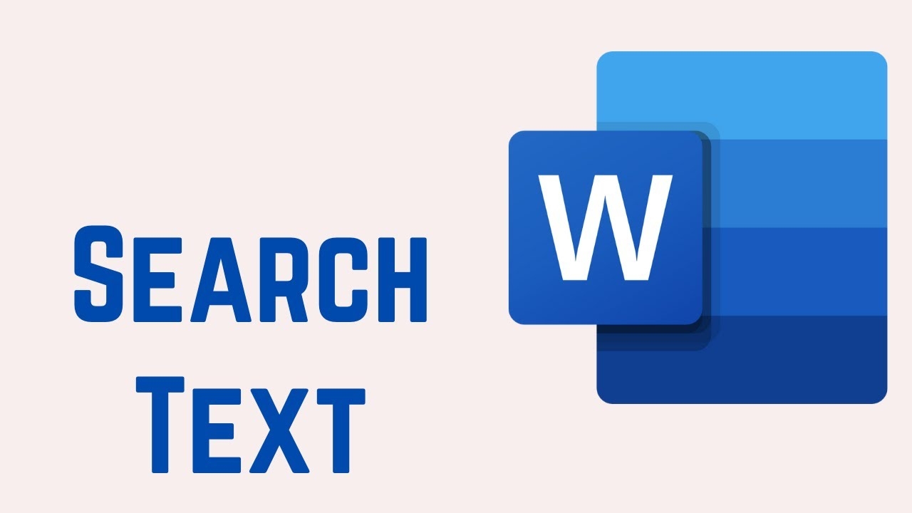 How To Search For Text In MS Word How To Search For Words In A Word Document YouTube How To Search For Text In MS Word How To Search For Words In A Word Document YouTube