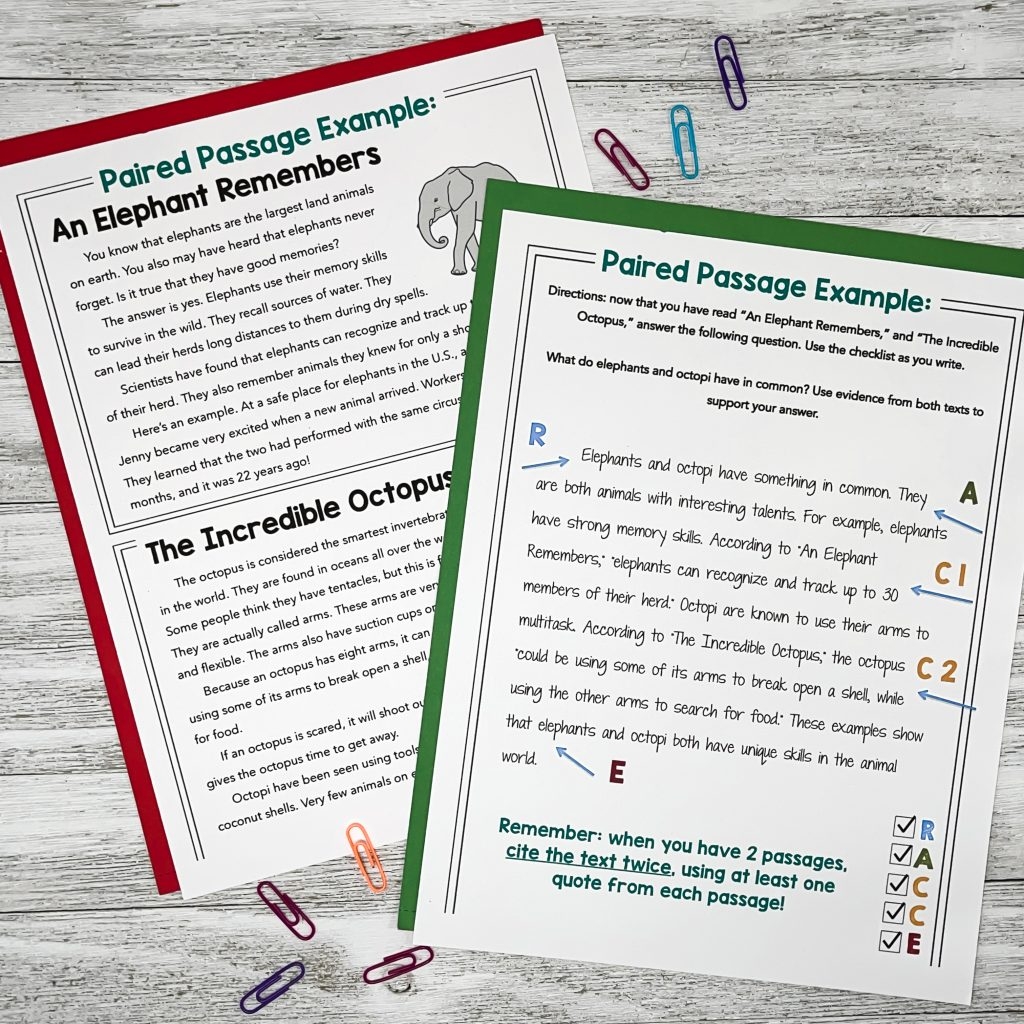 I Want To Teach Paired Passages But Read Relevant