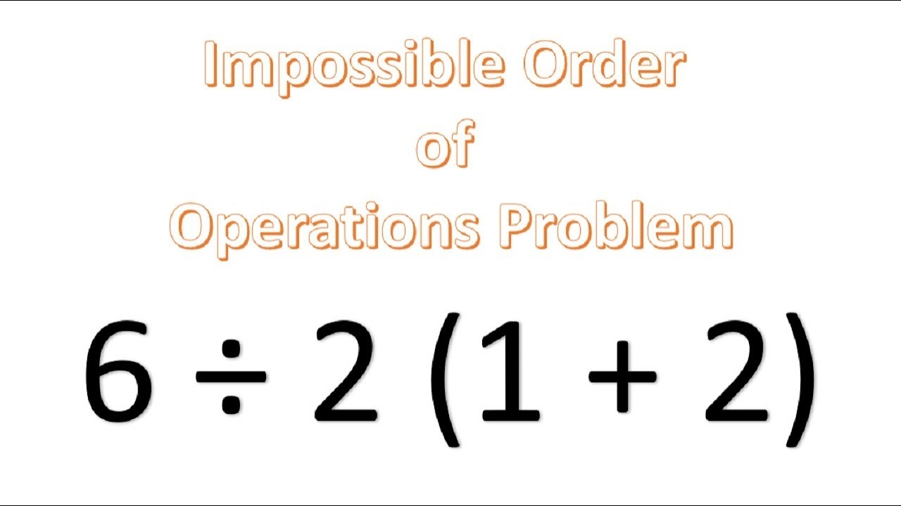 Order Of Operation Problems
