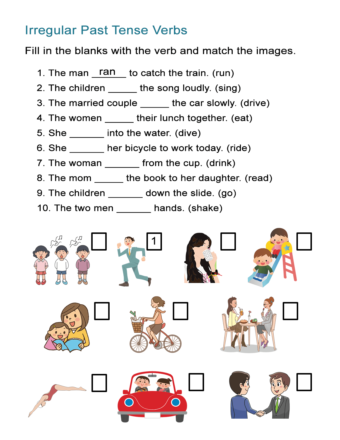 Irregular Verb To Be Worksheets