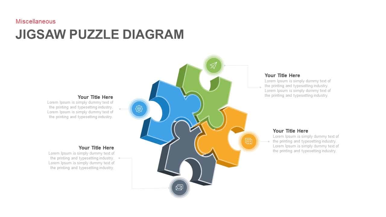 Jigsaw Puzzle Diagram PowerPoint Template And Keynote
