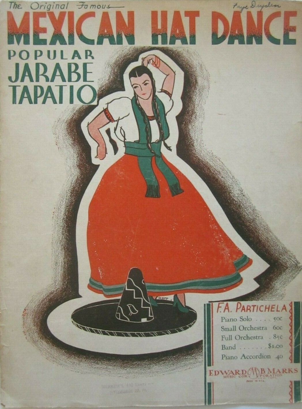 Joop s Musical Flowers Jarabe Tapatio 1924 Mexican Hat Dance 1933 La Raspa 1946 Mexican Hat Rock 1958 De Hoedendans 1963 