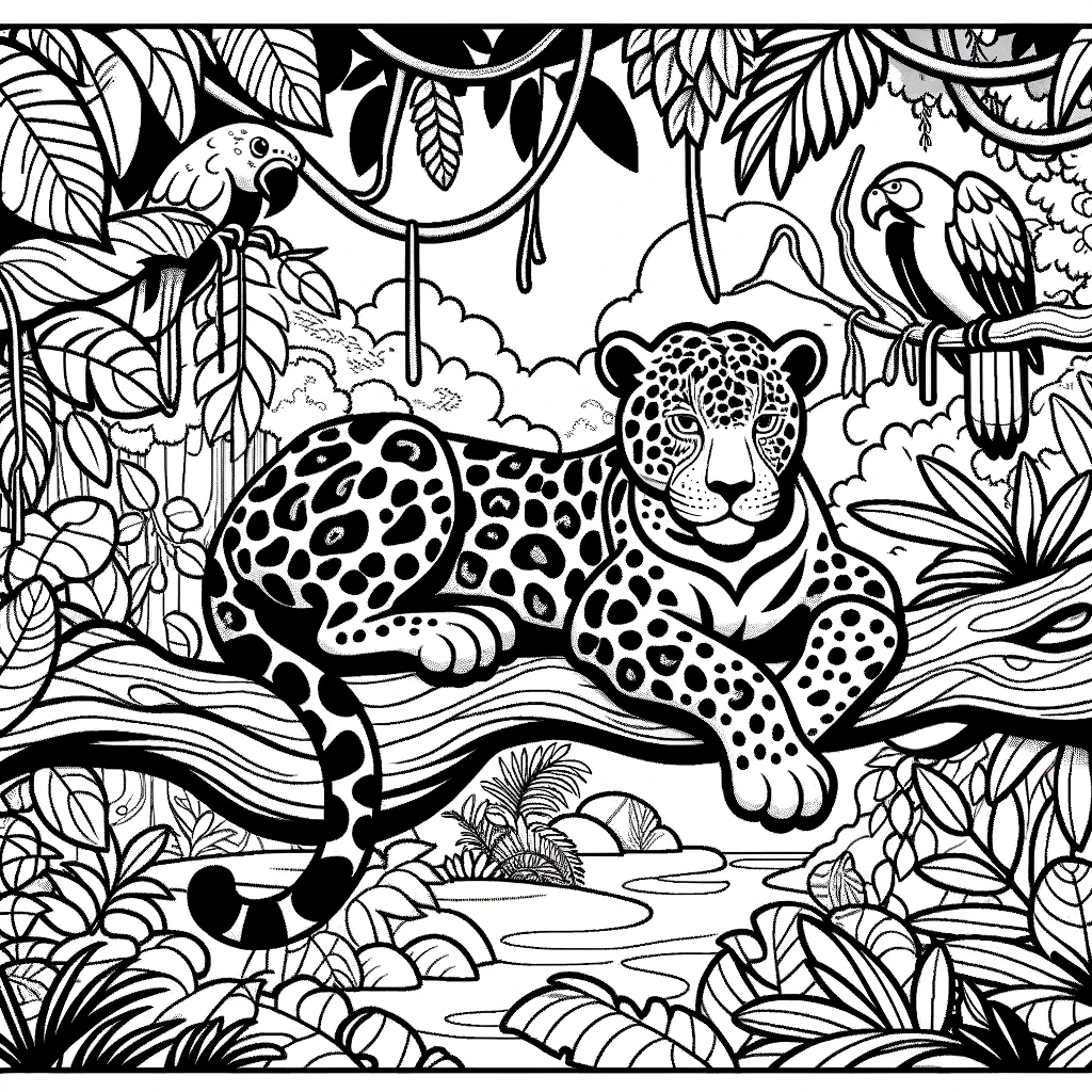 Jungle Animal Coloring Pages Over 250 Free Pages Worksheets Library
