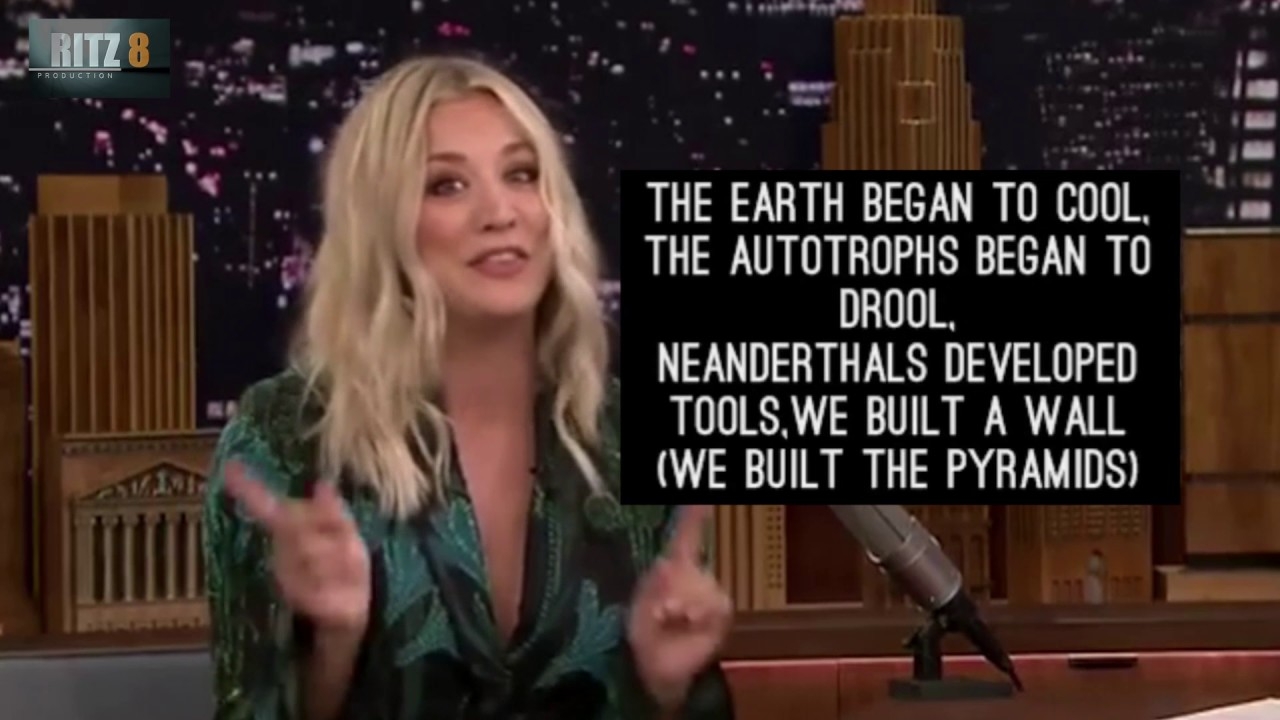 Kaley Cuoco Sings The Big Bang Theory Theme Lyrics YouTube