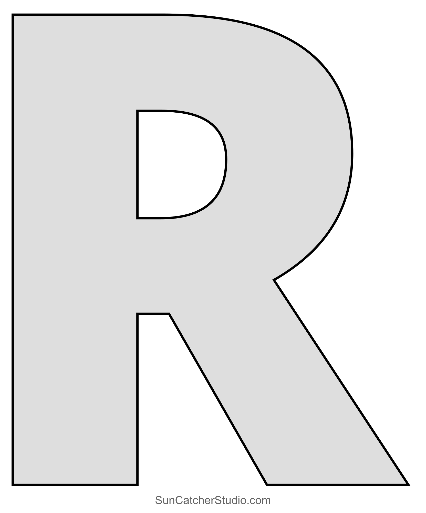 Print Large Letter Stencils