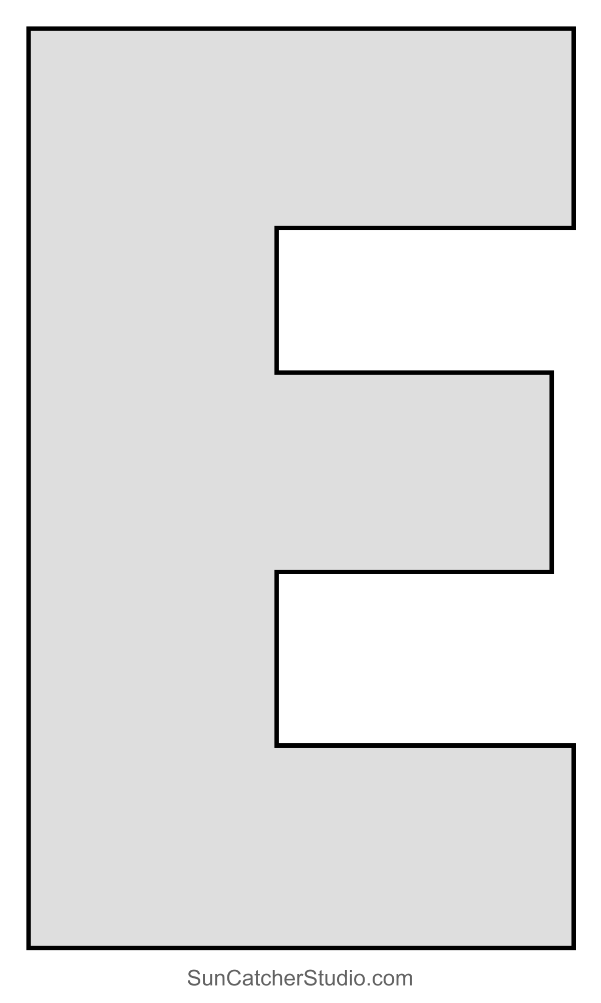 Large Letter Stencils Printable Alphabet Lettering Font Free Printables Monograms Design Tools Patterns DIY Projects