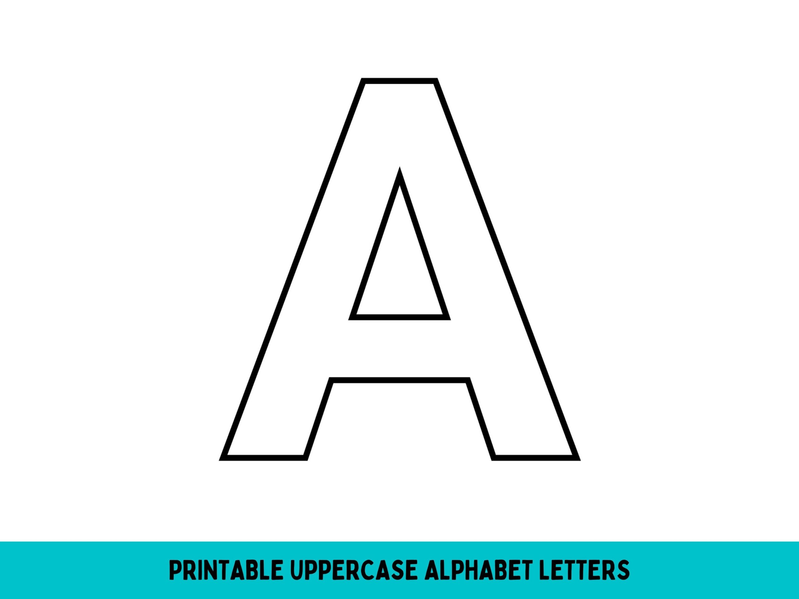 Big Printable Letters