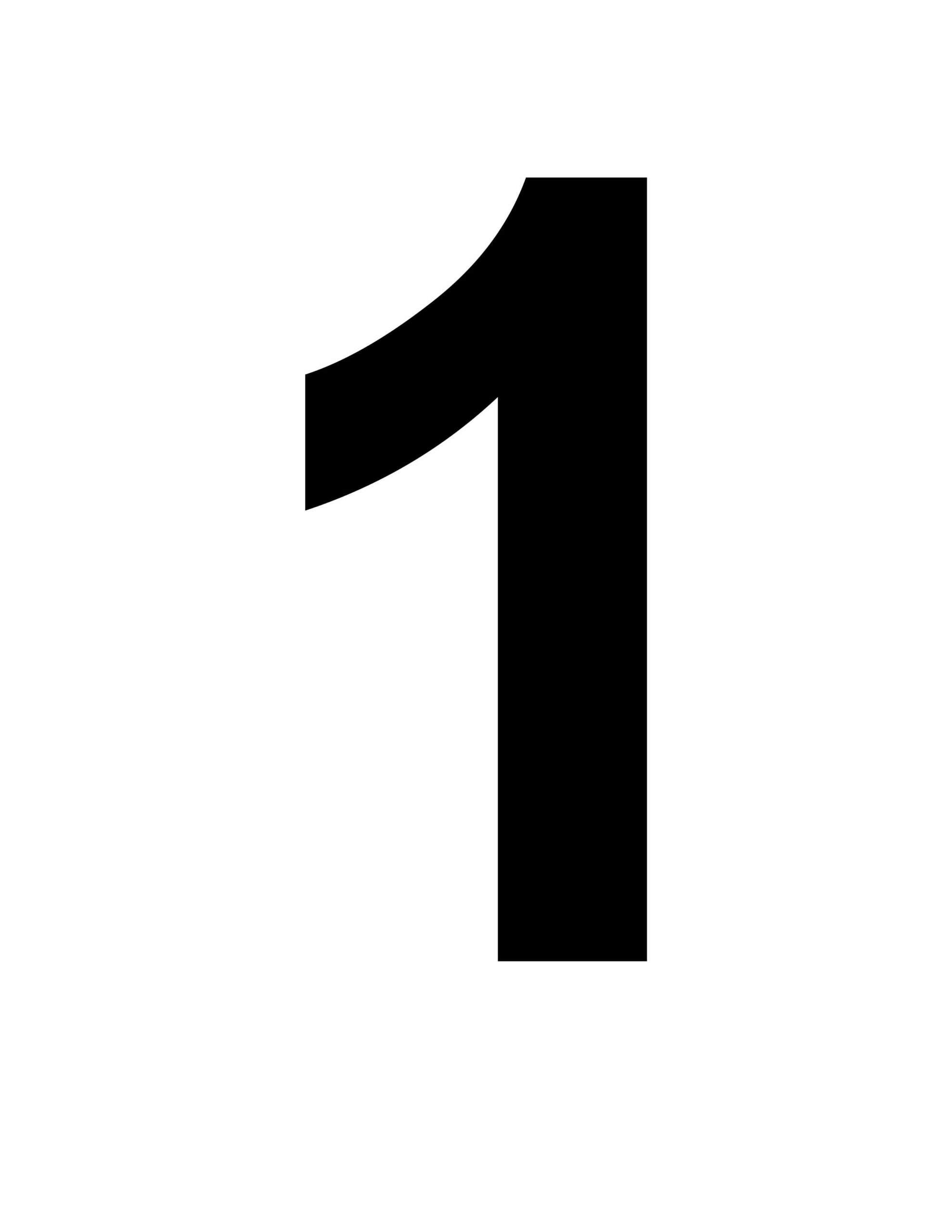 Large Printable Numbers