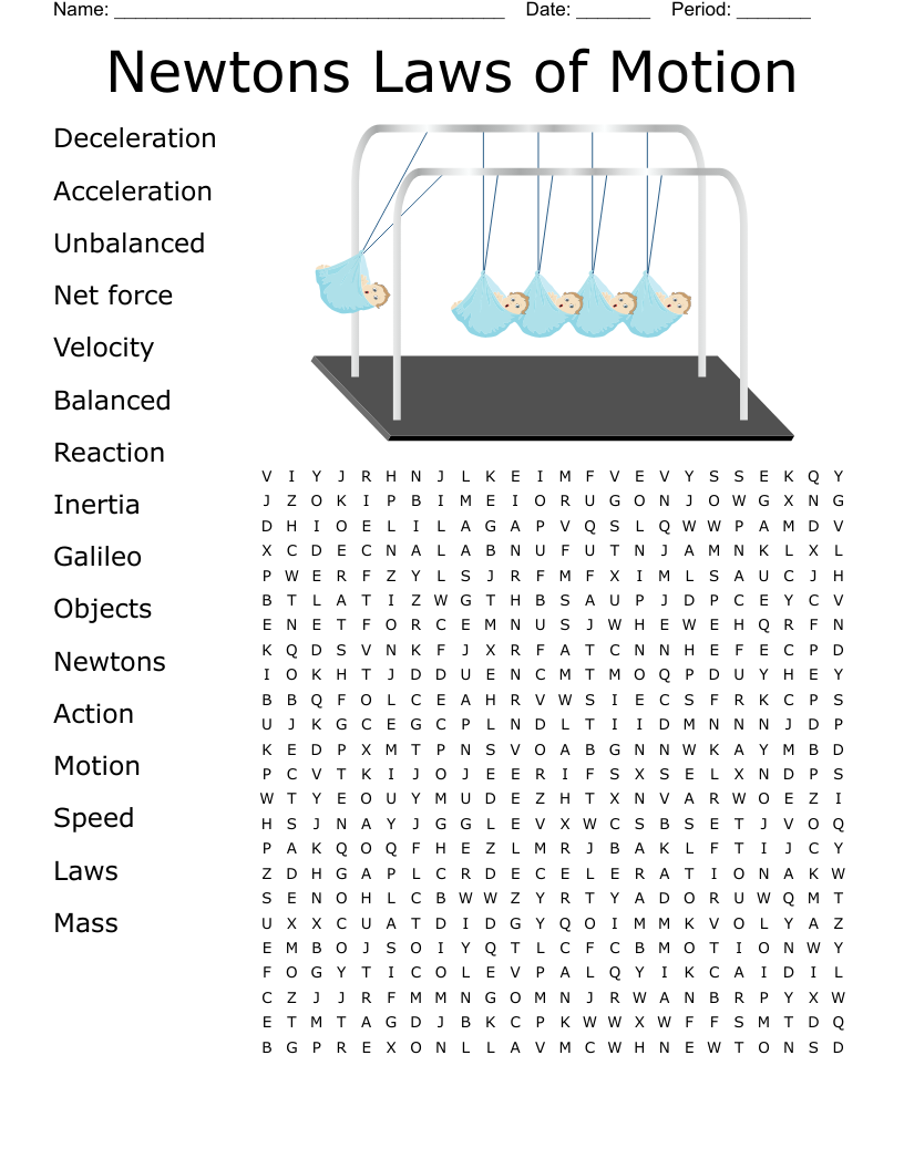 Laws Of Motion Word Search WordMint Laws Of Motion Word Search WordMint