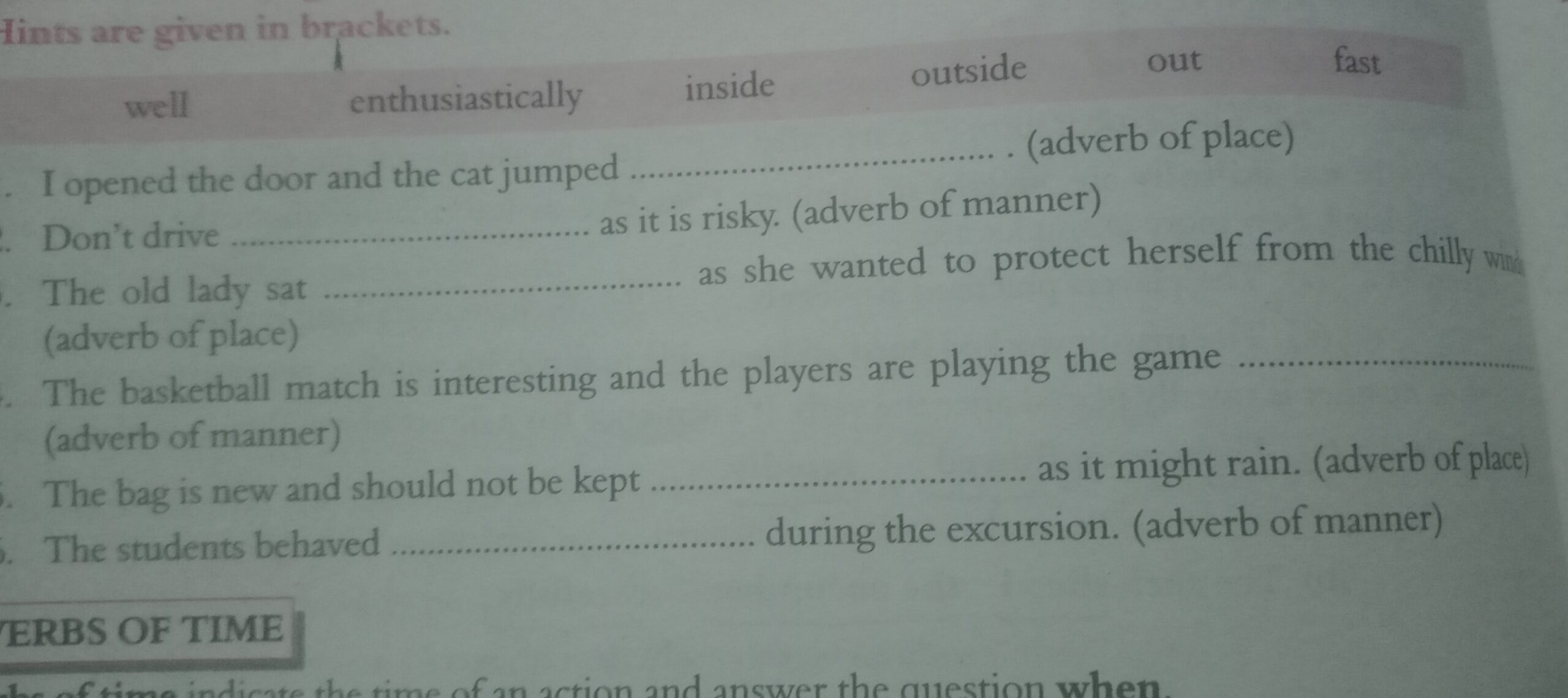 Lints Are Given In Brackets I Opened The Door And The Cat Jumped qquad Lints Are Given In Brackets I Opened The Door And The Cat Jumped qquad