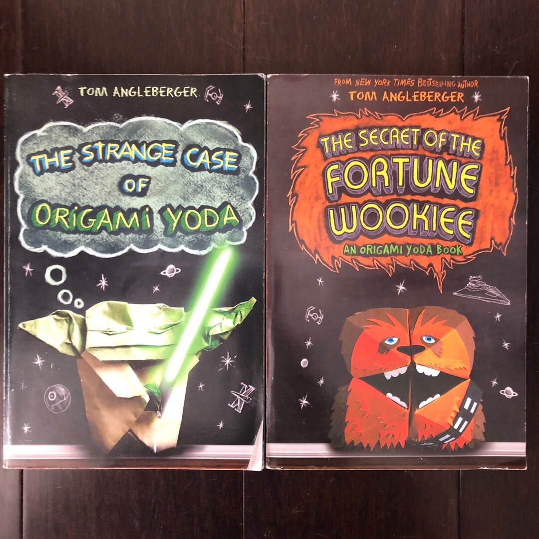 Lot Of 2 Star Wars Origami Yoda Wookiee Kids Youth Children s Girls Boys Chapter Books Comic Books Readers Reading Tom Angleberger Etsy
