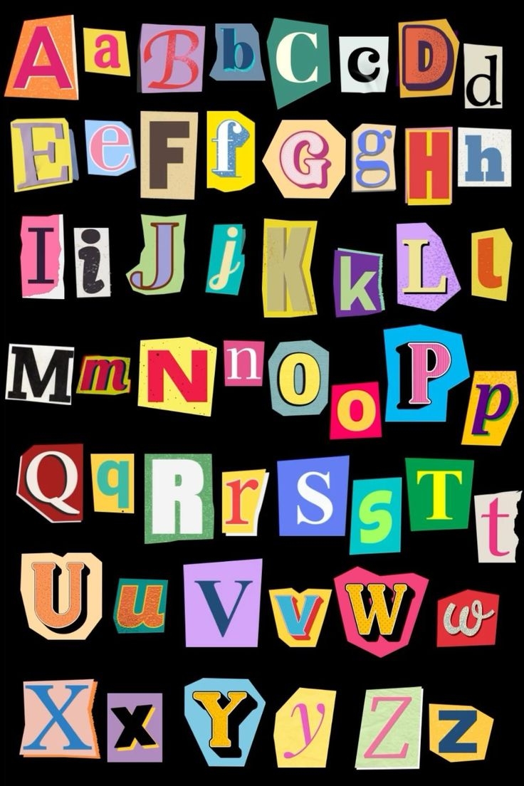 Magazine Letters PNG