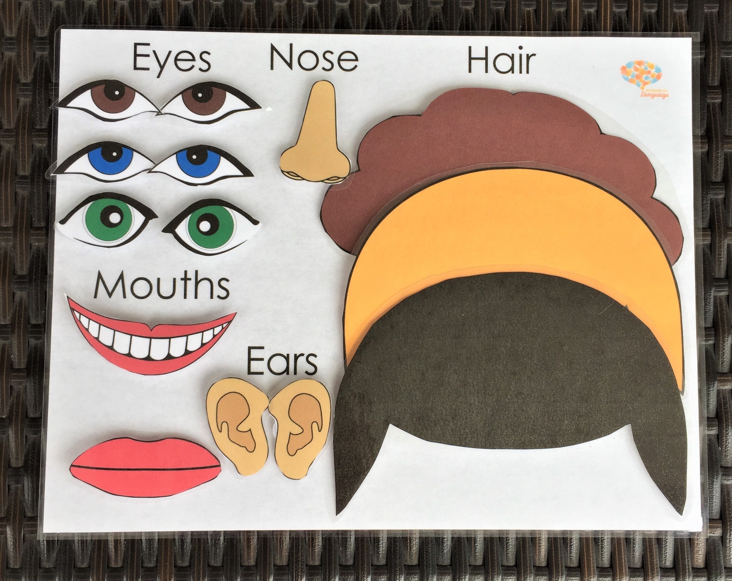 Printable Face Parts Cutouts