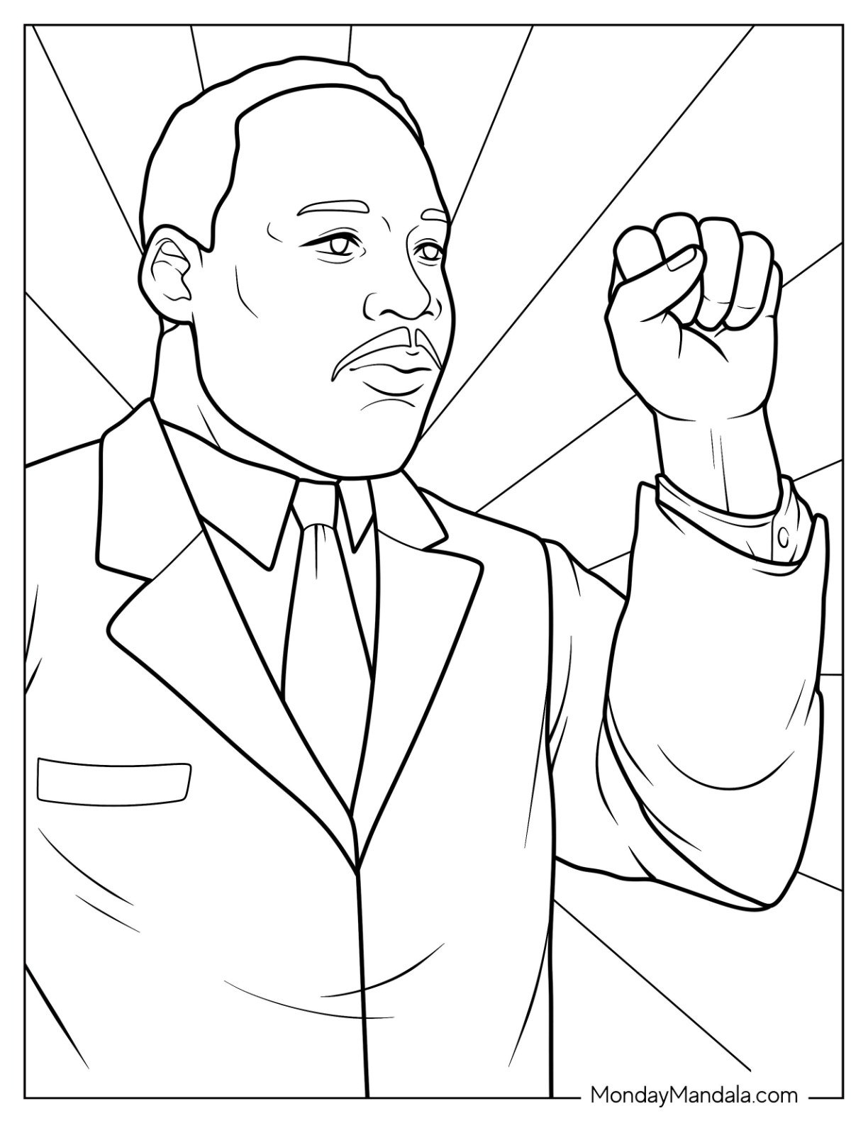 Martin Luther King Coloring Page