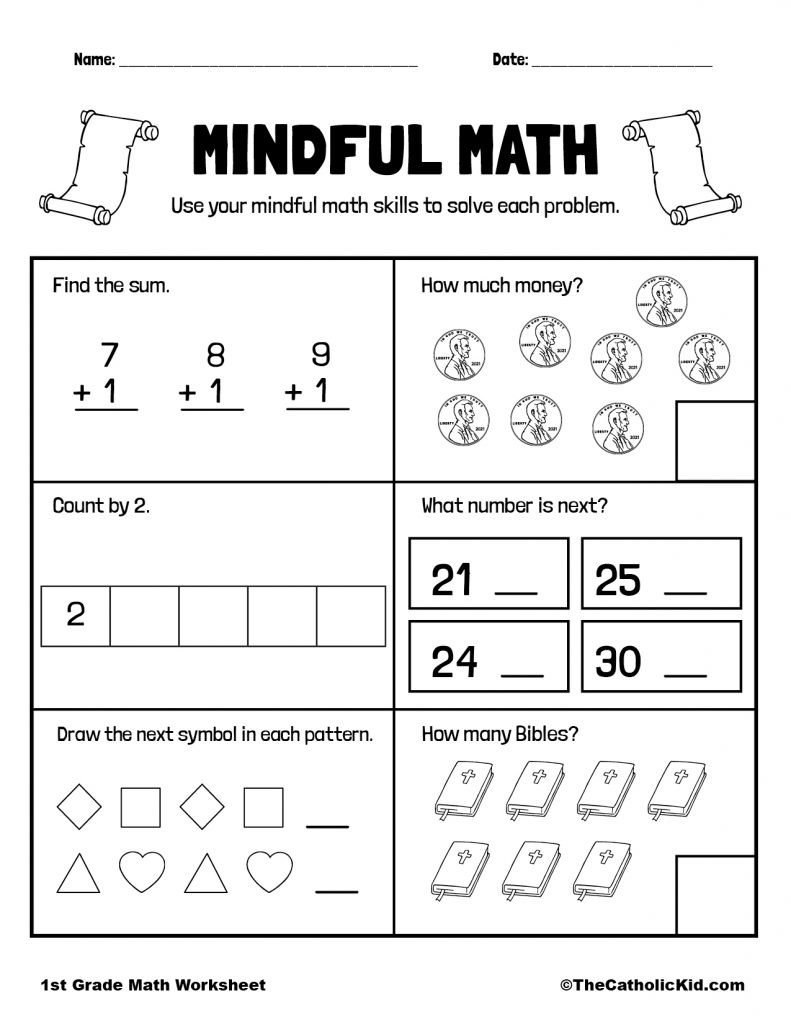 free worksheets for 1st grade