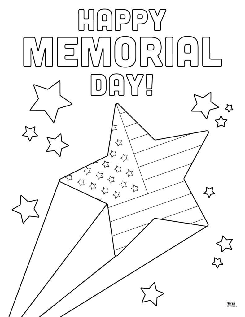 Printable Memorial Day Coloring Sheets