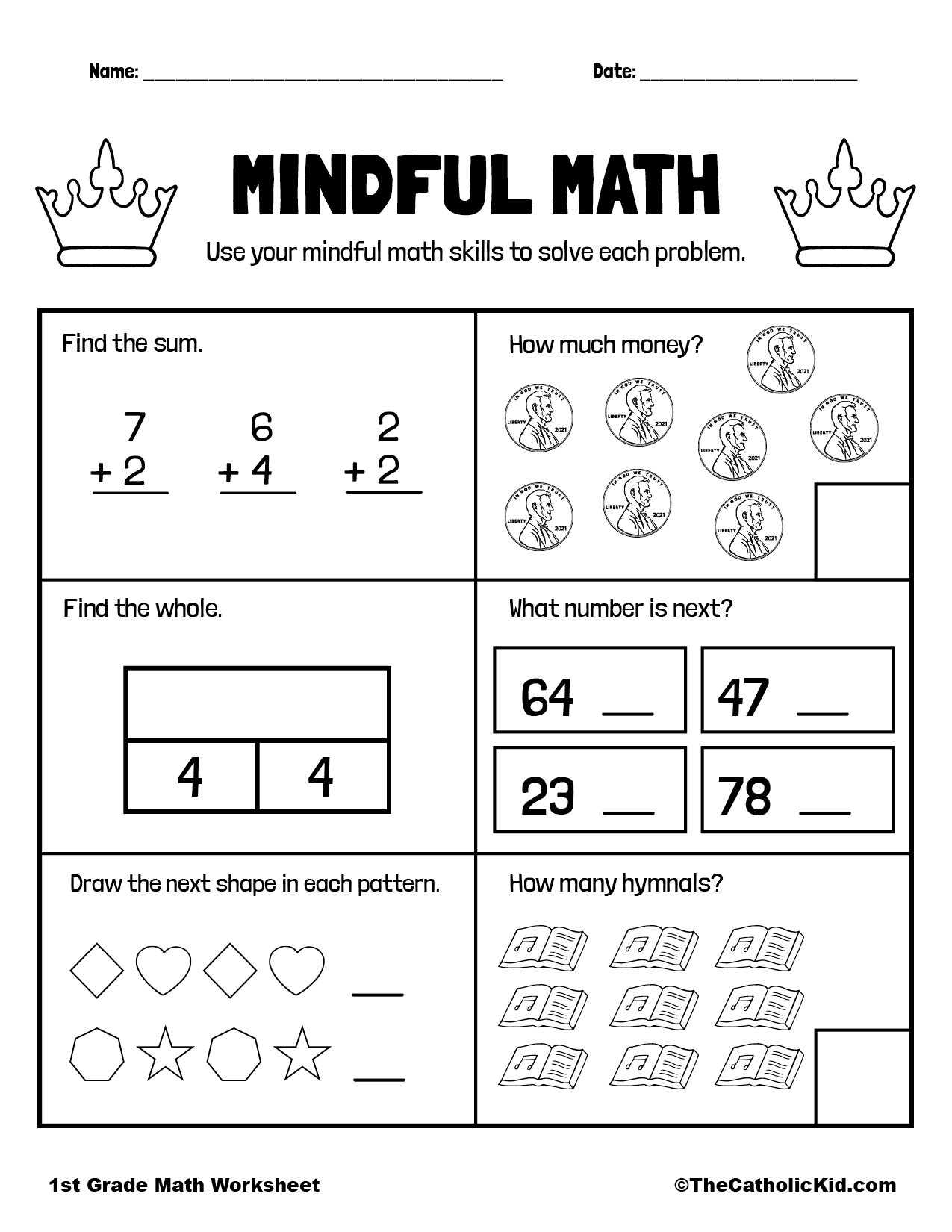 First Grade Math Problems