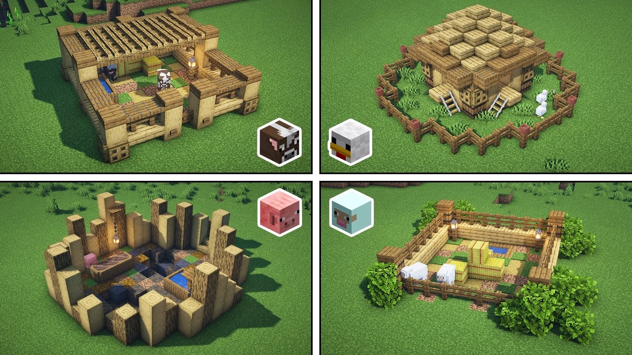 Minecraft Animal Pen Designs How To Build YouTube