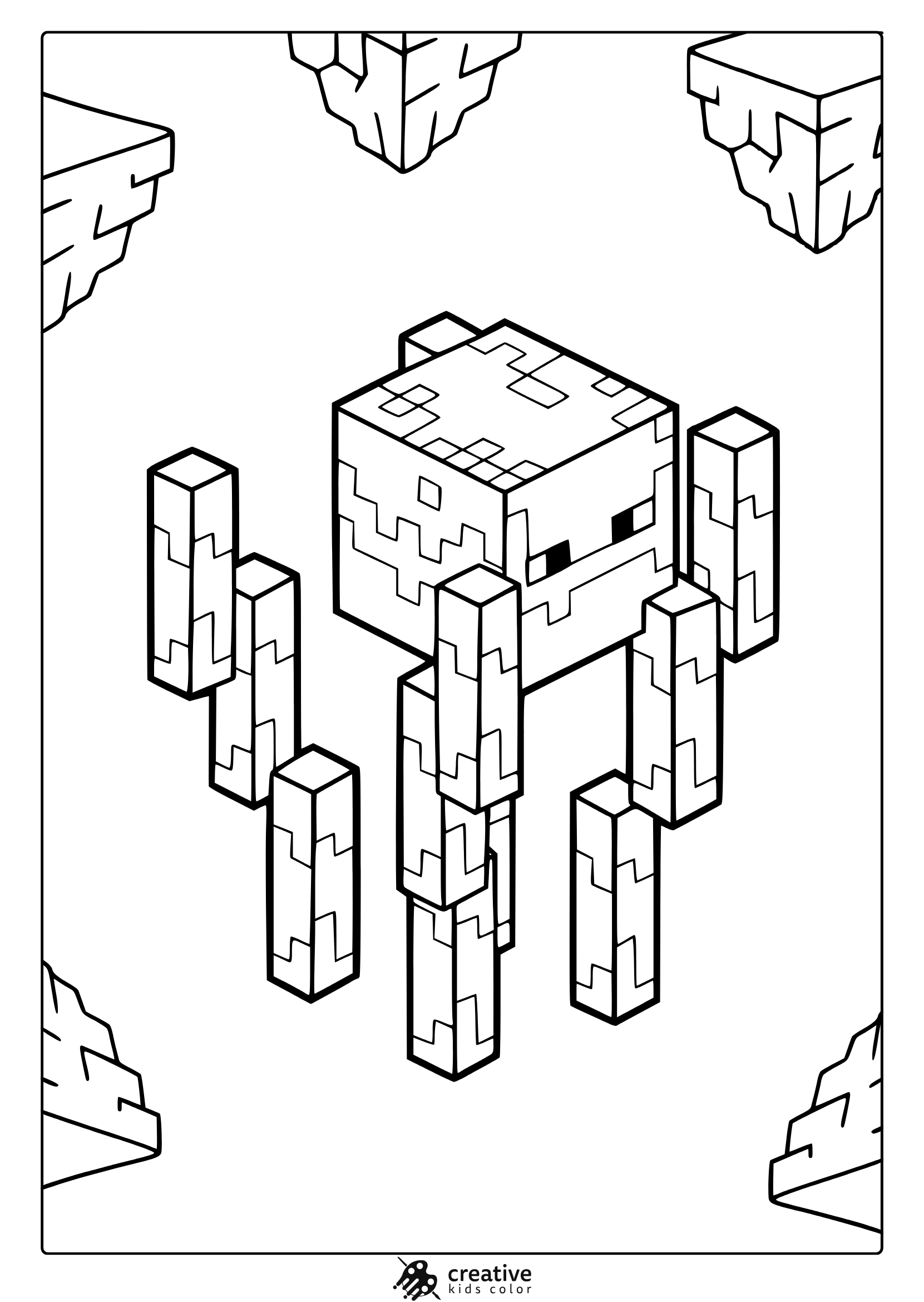 free printable minecraft coloring pages