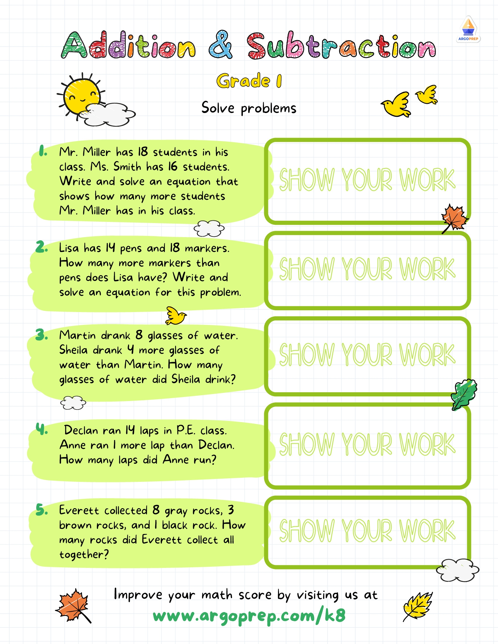 one step addition and subtraction word problems one step addition and subtraction word problems