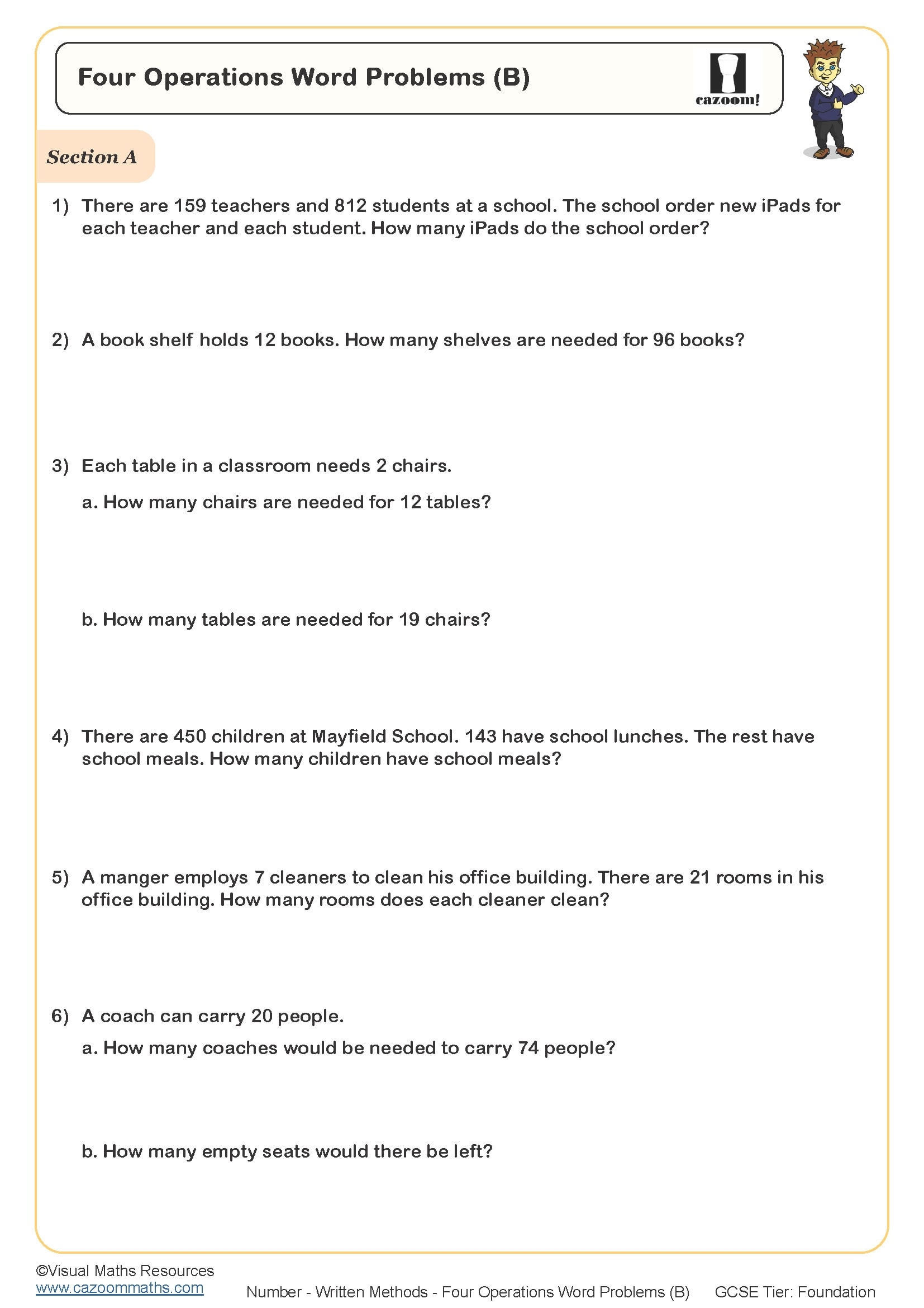 money word problems worksheets