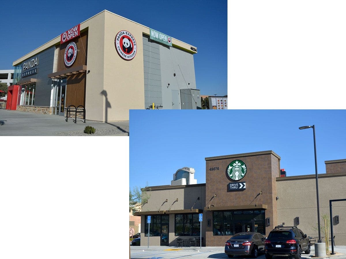 New Starbucks Panda Express Open At Morongo Banning CA Patch