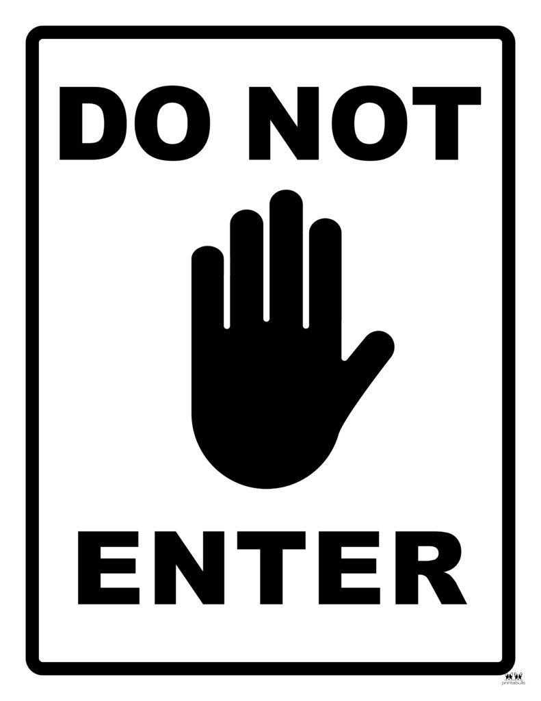 No Access Signs Printable Templates Free PDF Downloads 