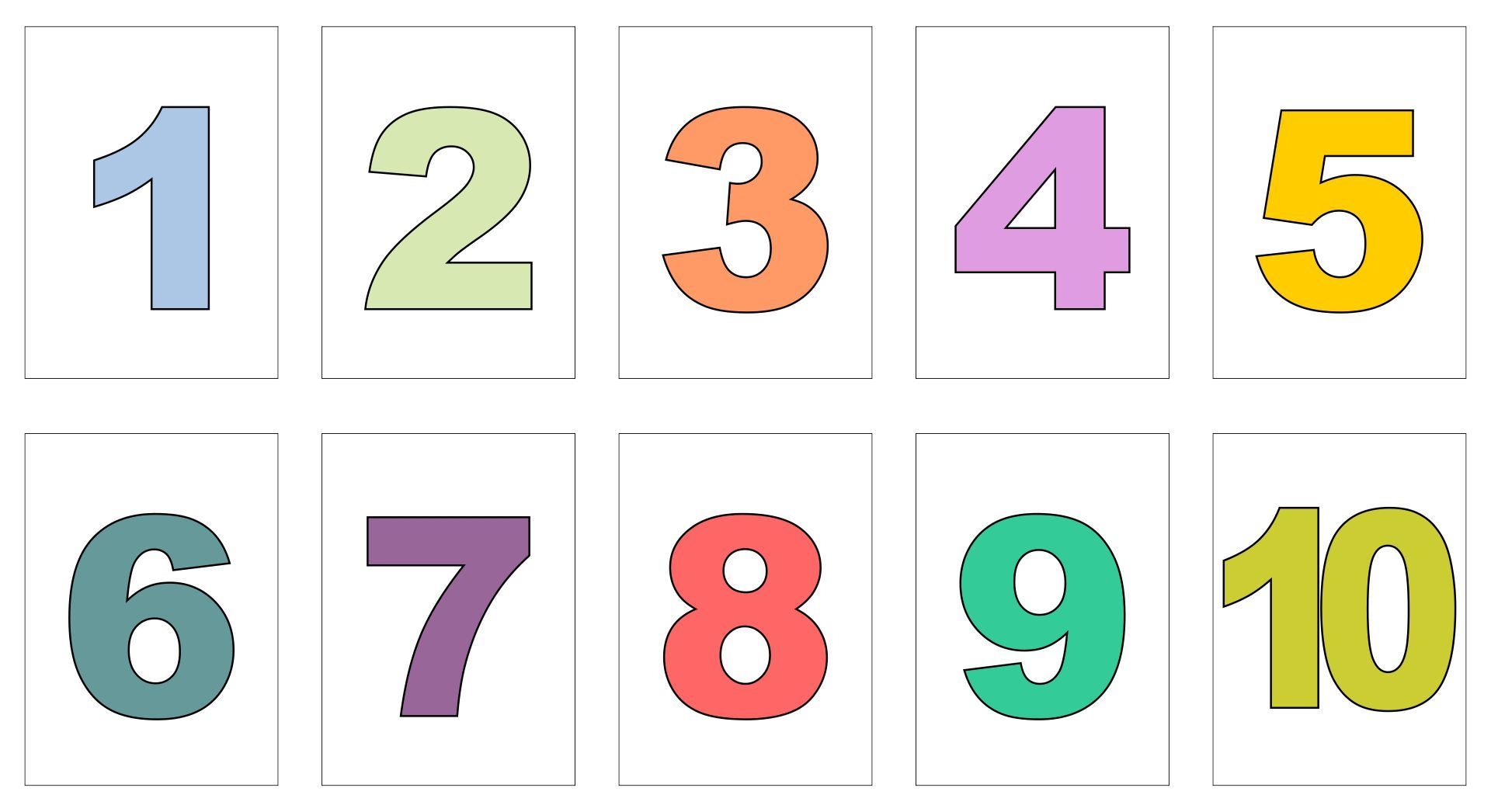 printable numbers 1 10 printable numbers 1 10