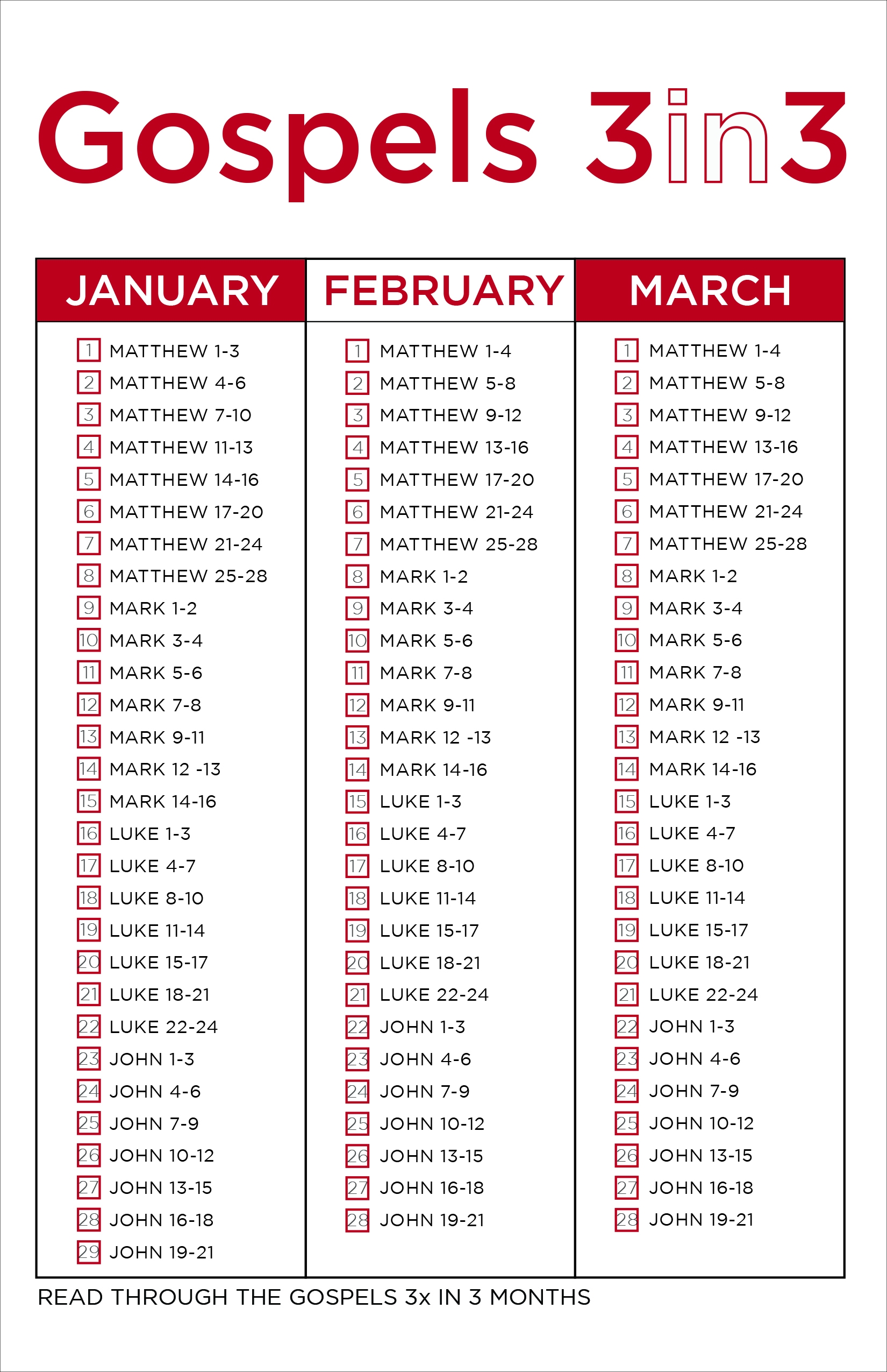 Printable Bible Reading Plan For Beginners