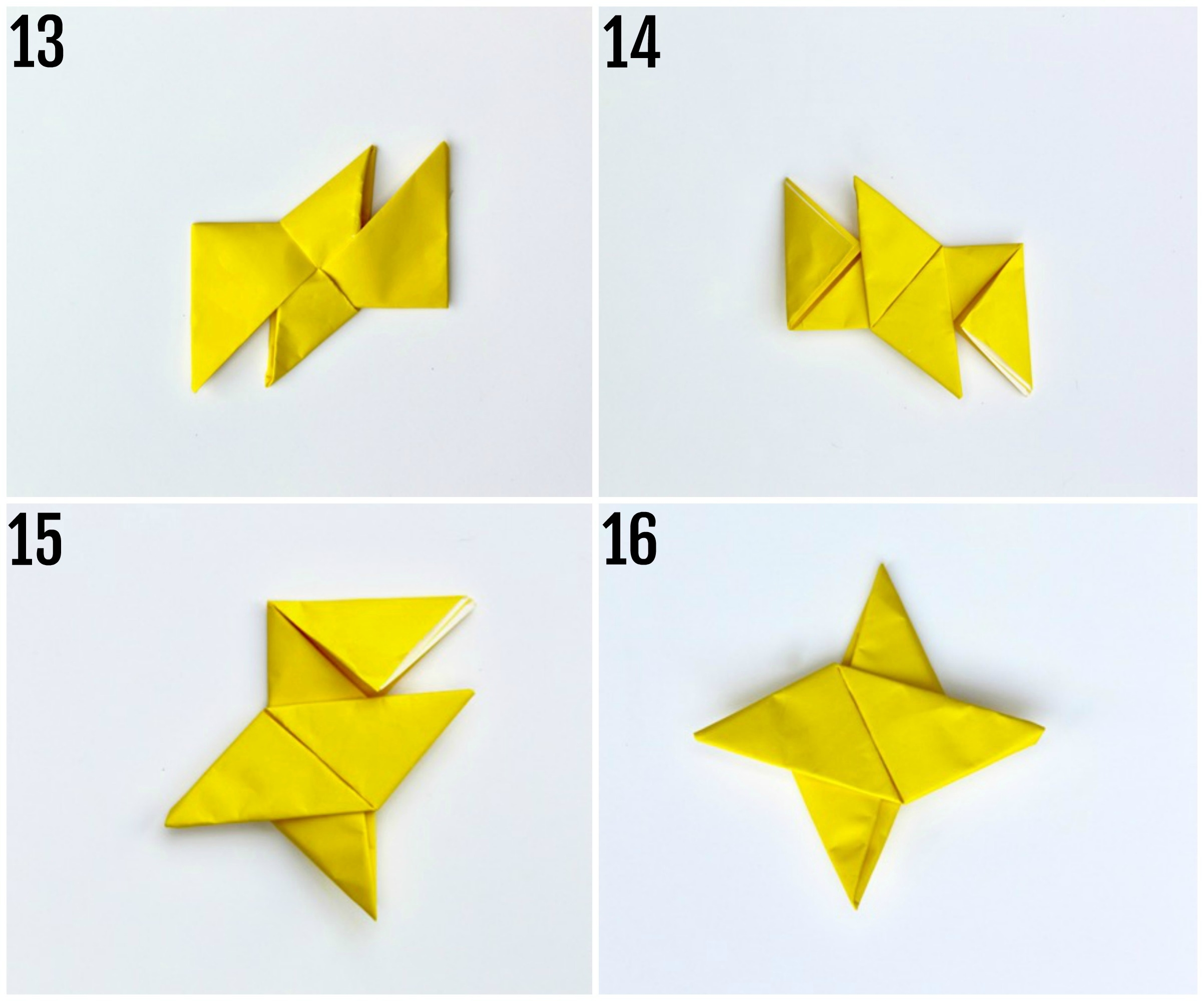 how to make a origami ninja star
