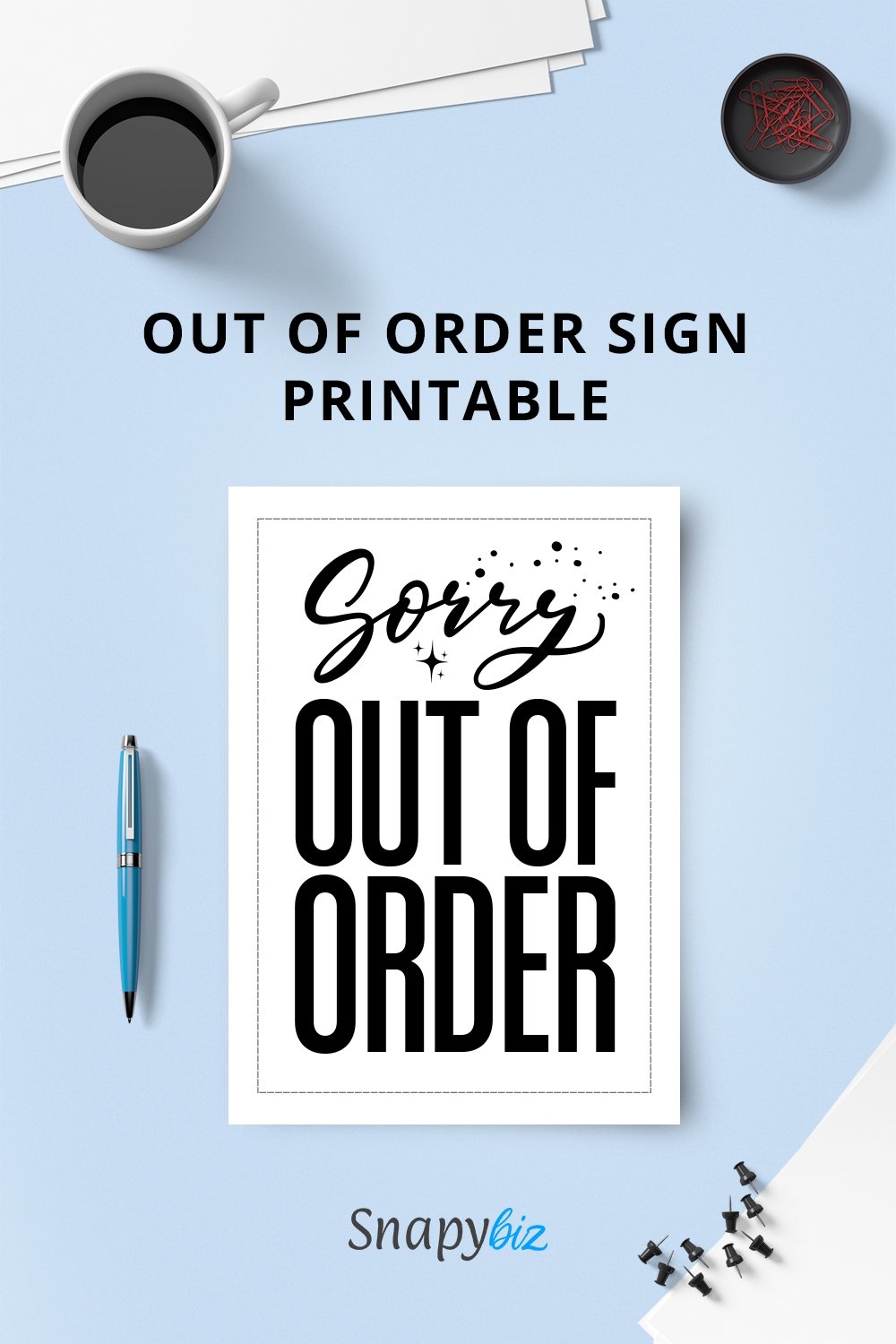 print out of order sign