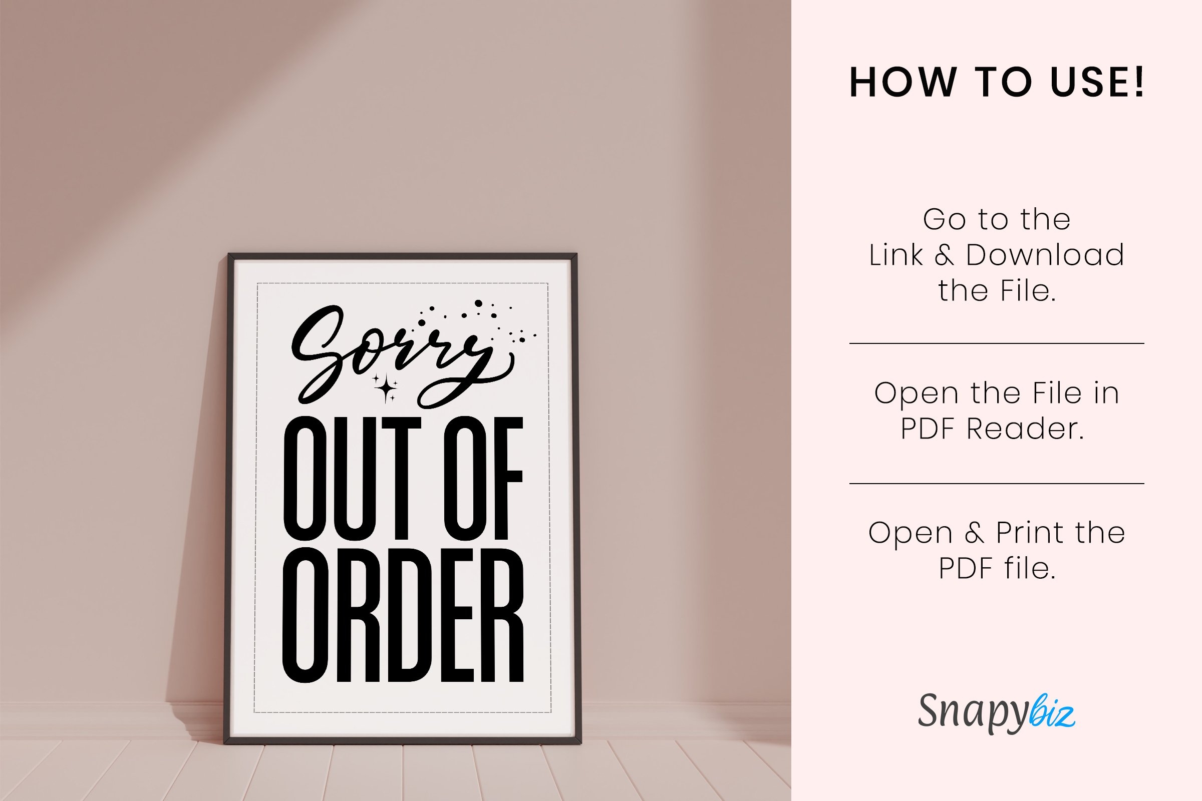 Out Of Order Sign Printable Sign Template Printable Sign