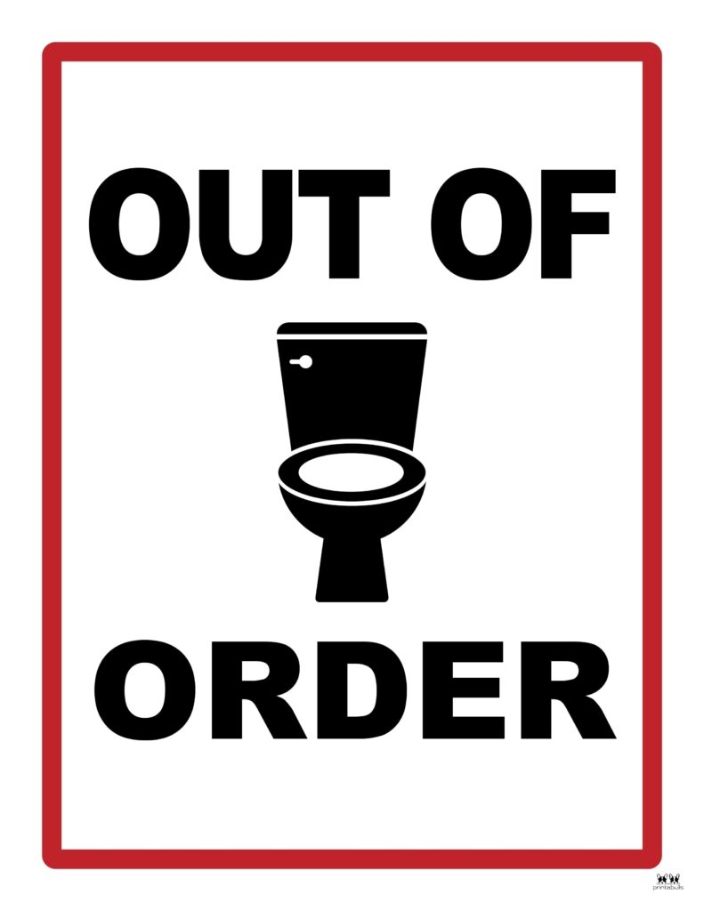 Out Of Order Signs 25 FREE Printable Signs Printabulls Out Of Order Signs 25 FREE Printable Signs Printabulls