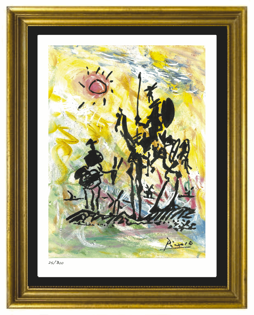 Pablo Picasso Don Quixote Signed Hand Numbered Ltd Ed Print unframed EBay Pablo Picasso Don Quixote Signed Hand Numbered Ltd Ed Print unframed EBay