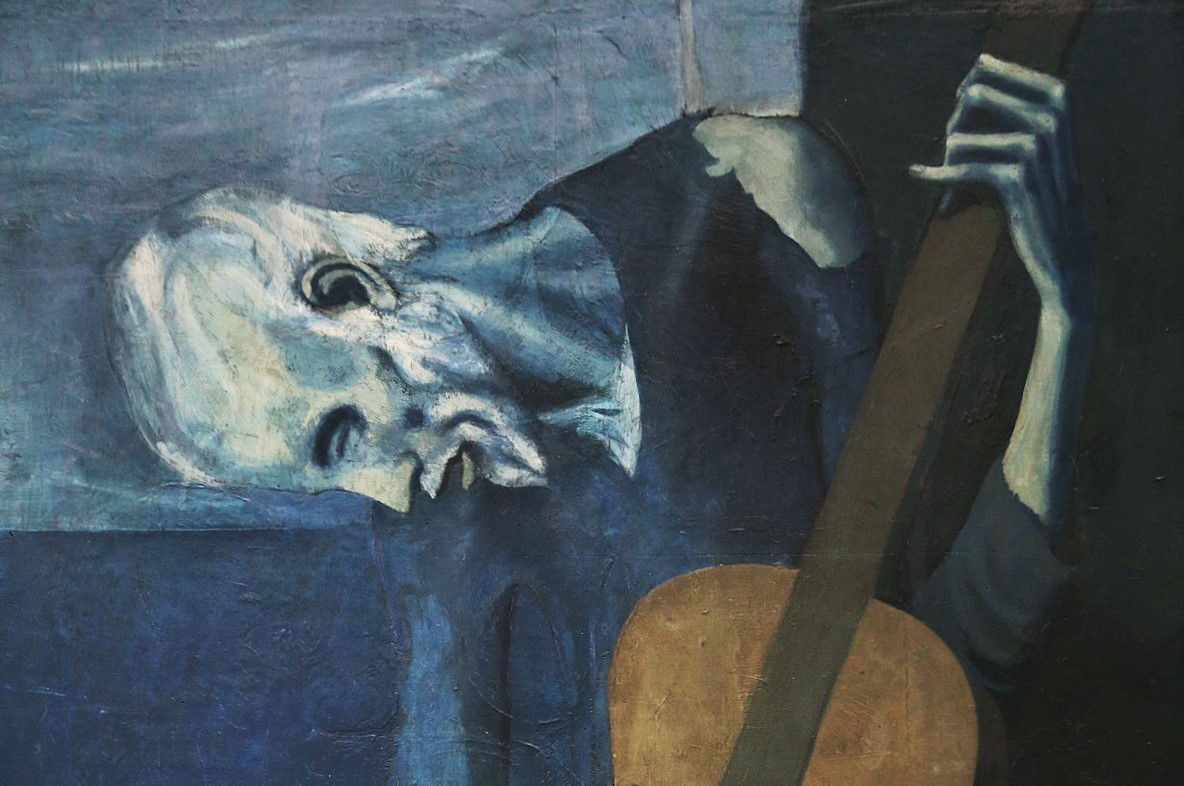 pablo picasso blue guitar