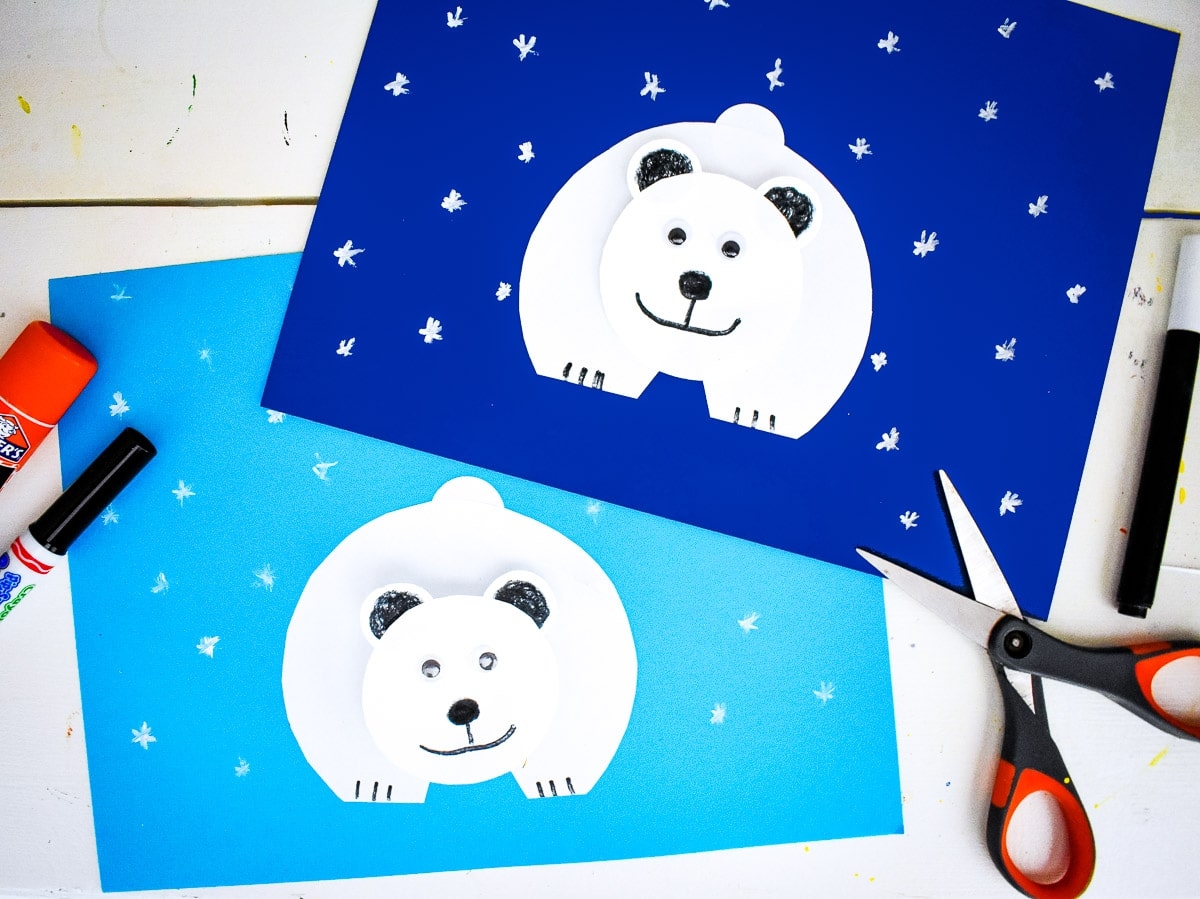 Paper Polar Bear Craft Kids Activity Zone