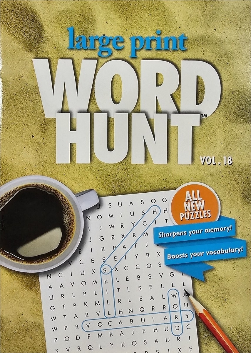 PAPP Large Print Word Hunt Puzzle Books Largest Selection Of Volumes You Pick EBay