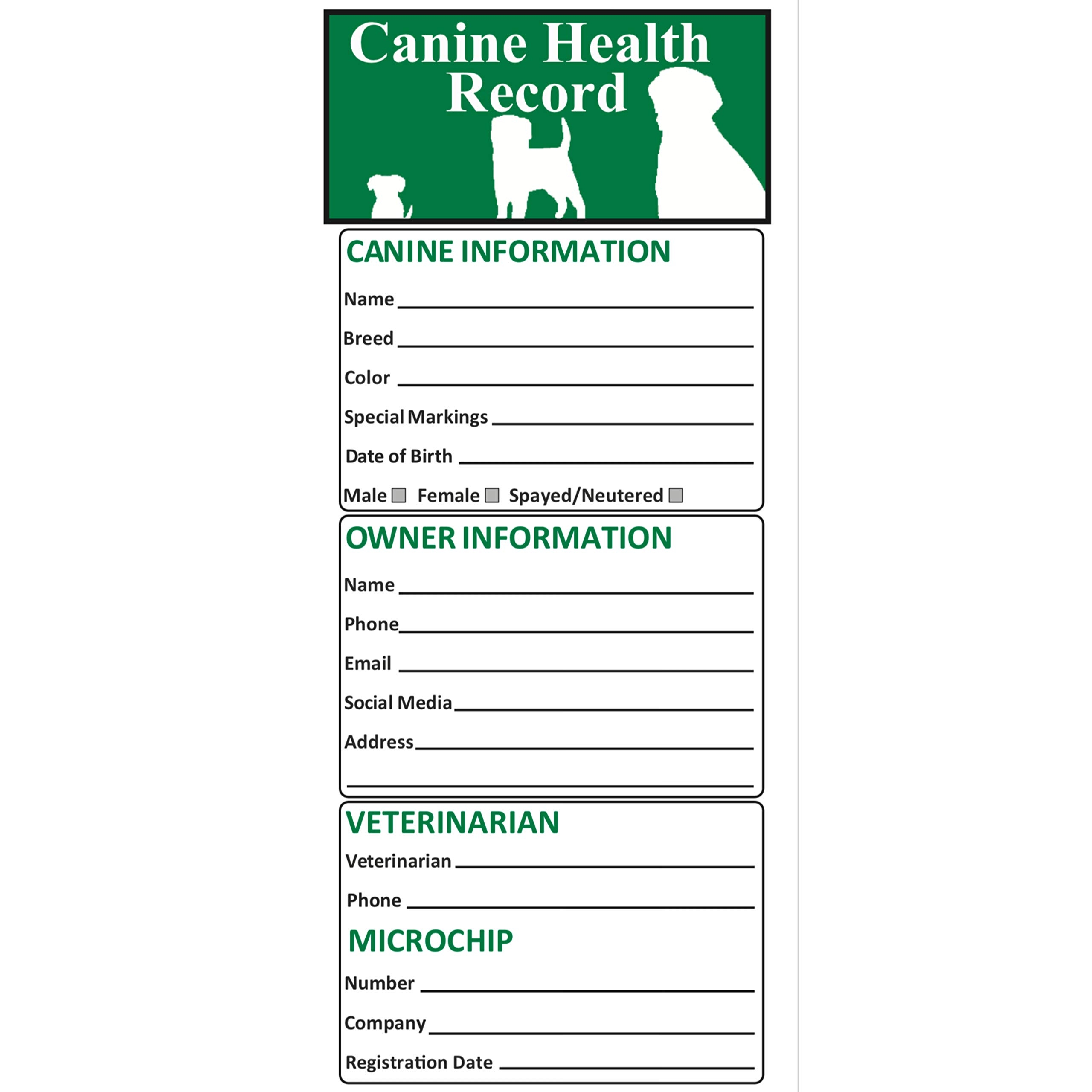 Pet Supplies Dog Vaccination Record Card 25 Pack Large 8 5 X 11 Caning Shot Recordd For Puppy Vaccines Pet Health Record Booklet Amazon Pet Supplies Dog Vaccination Record Card 25 Pack Large 8 5 X 11 Caning Shot Recordd For Puppy Vaccines Pet Health Record Booklet Amazon