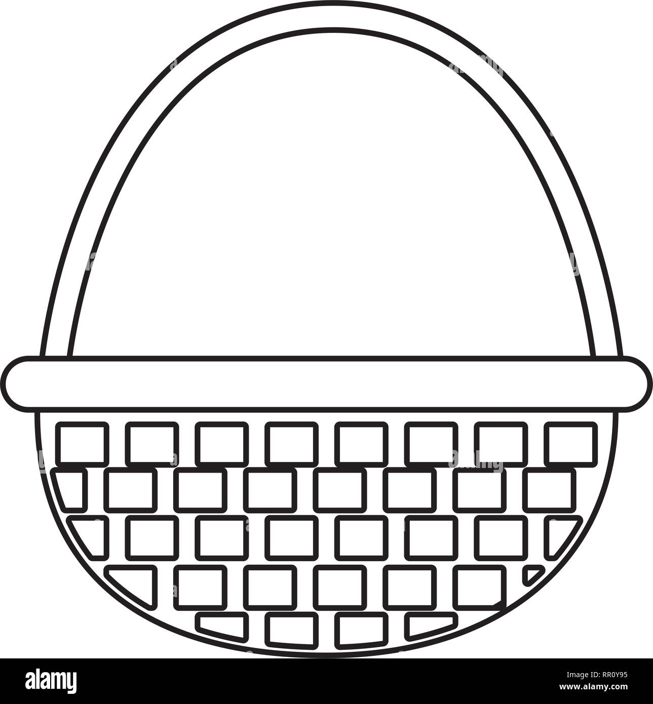 Picnic Basket Cartoon Stock Vector Image Art Alamy