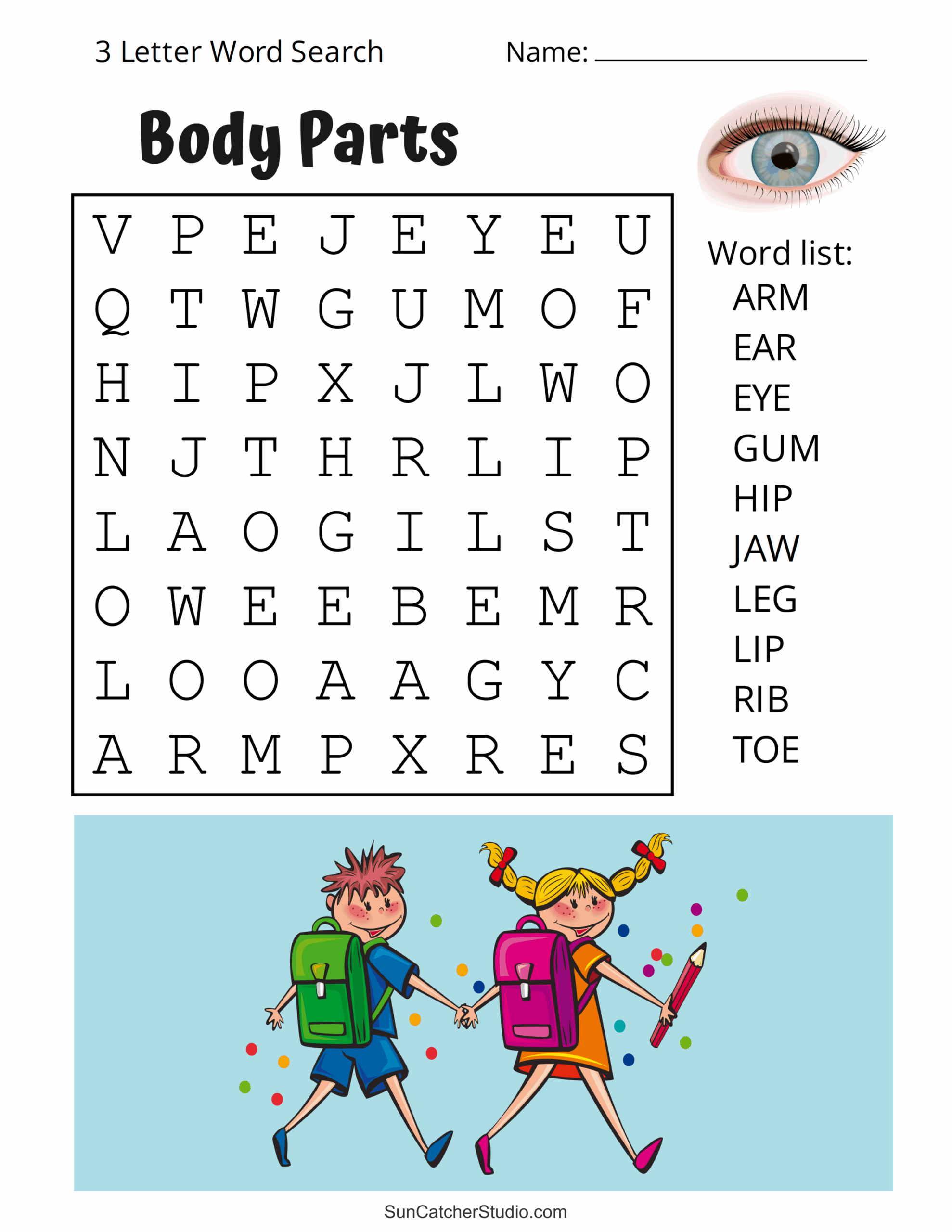 Printable 3 Letter Word Search Puzzles Word Find Free Printables Monograms Design Tools Patterns DIY Projects