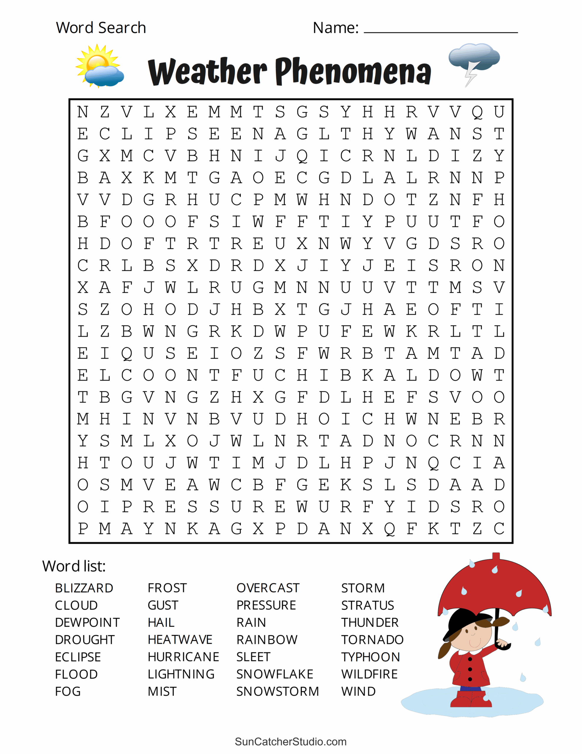 Word Searches To Print