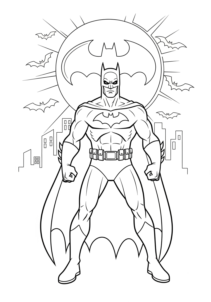 Batman Printable Coloring Pages