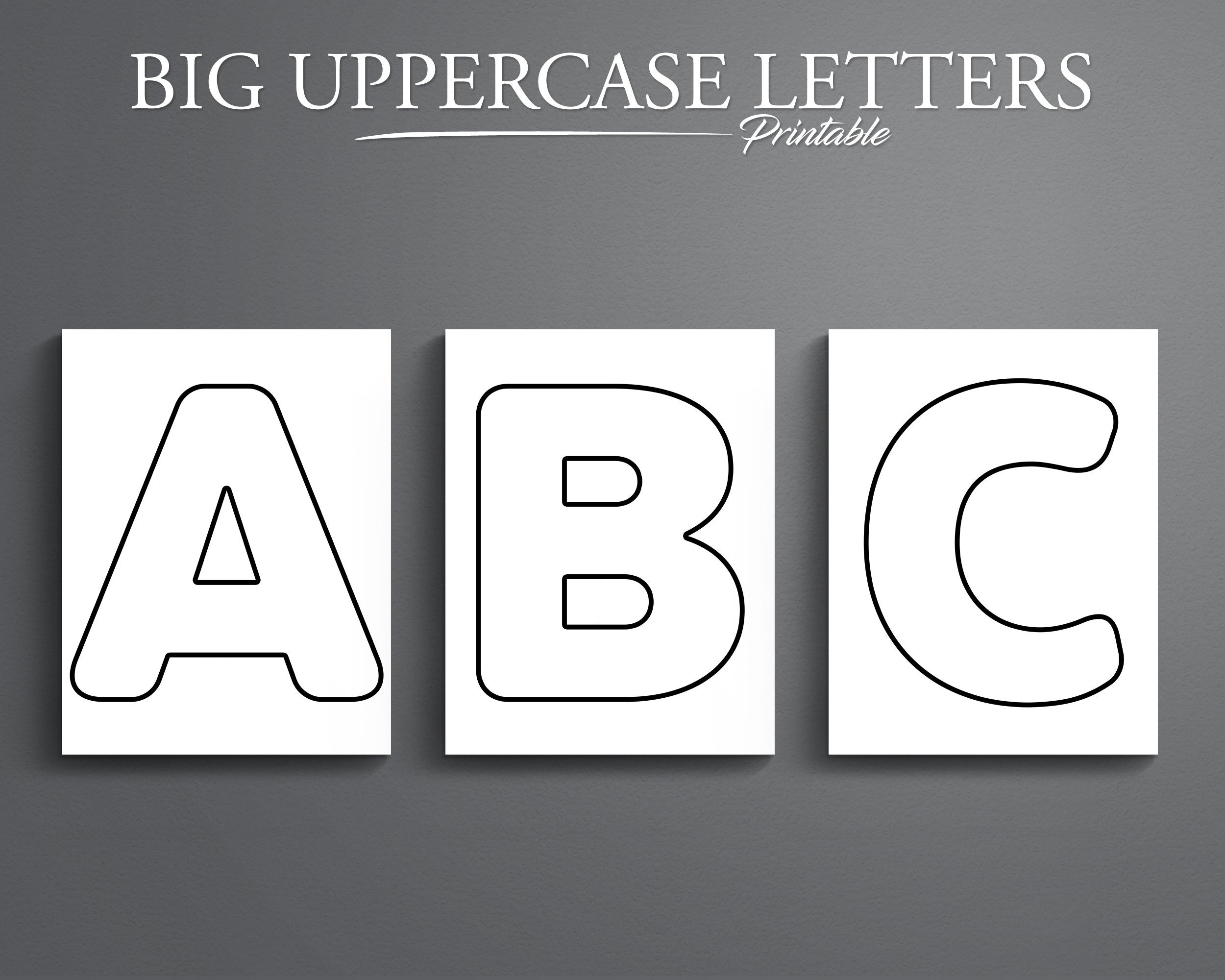 Large Printable Letters Of The Alphabet