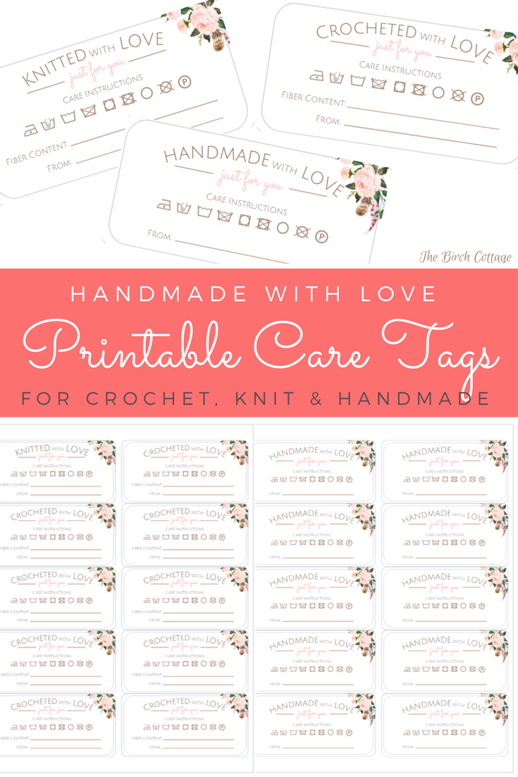 Free Printable Care Tags