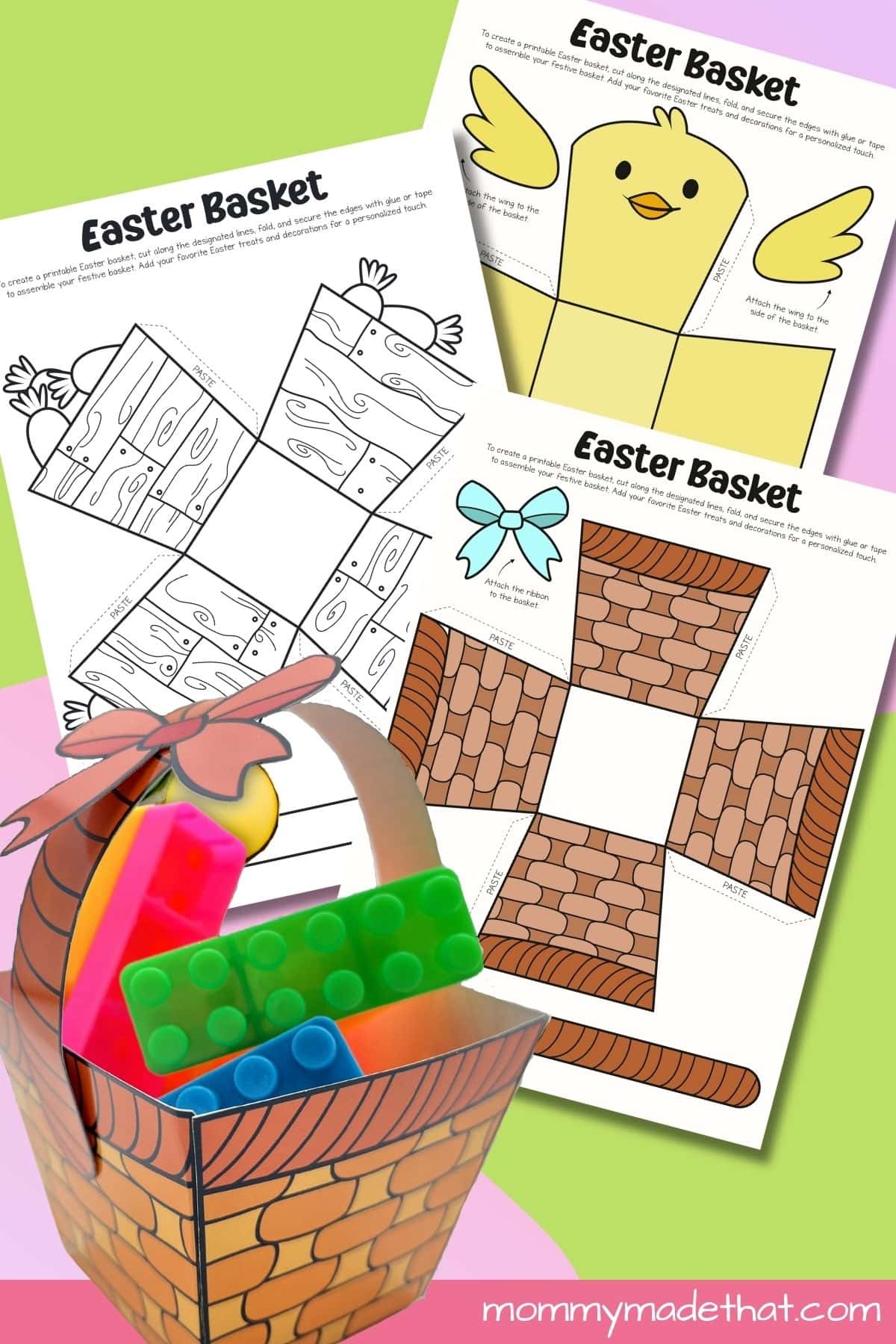Printable Easter Baskets Lots Of Free Templates 