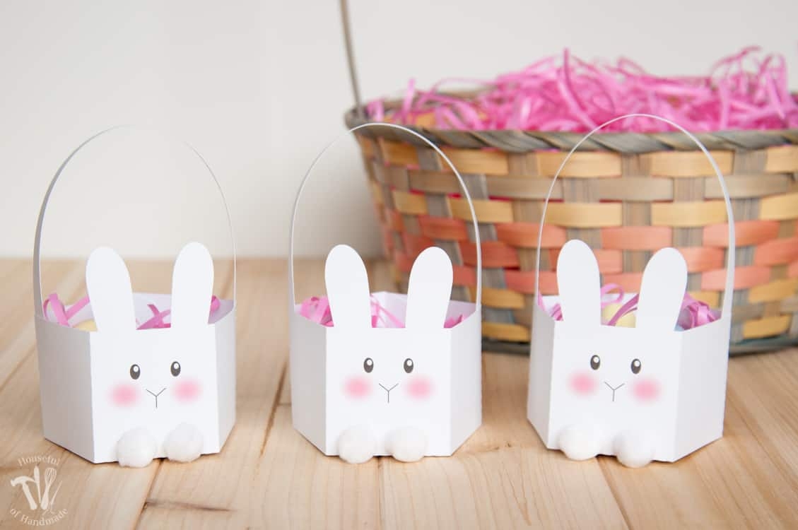 Printable Easter Bunny Basket Template